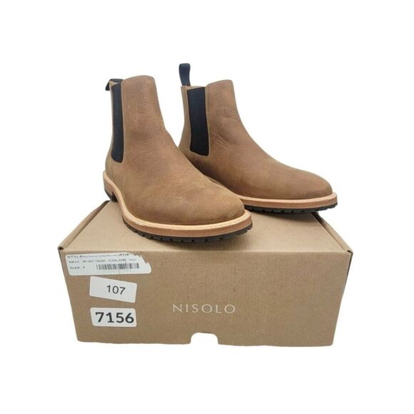 Nisolo Marco Everyday Chelsea Boot Tobacco Men’s 8 Leather Slip On Ankle Boots main image 7
